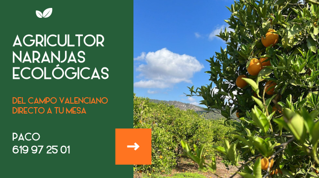 Productor naranjas ecológicas Valencia